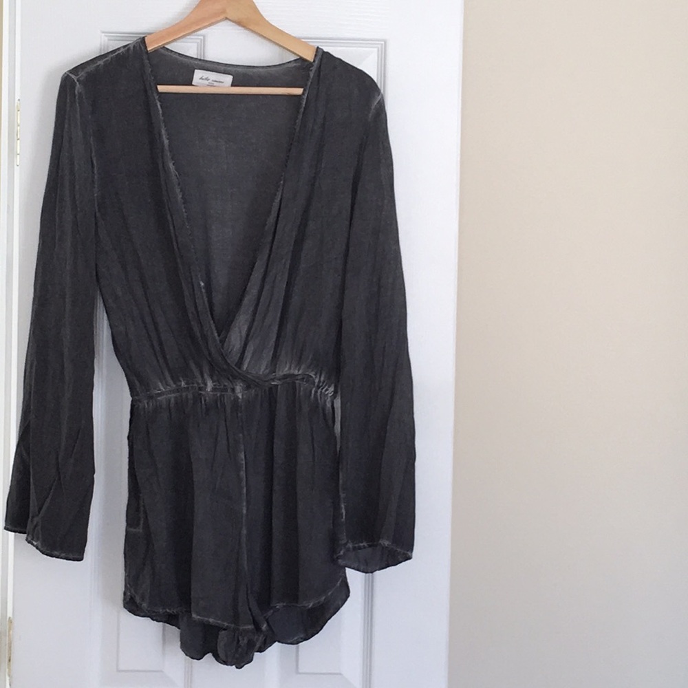 Faded black/gray romper.